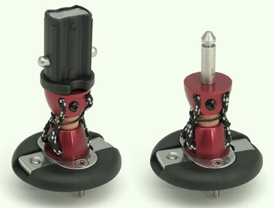 Left: 'QUICK-LOCK', uni w/ base cup - Right: 'QUICK-LOCK', uni w/ 'Euro-pin'